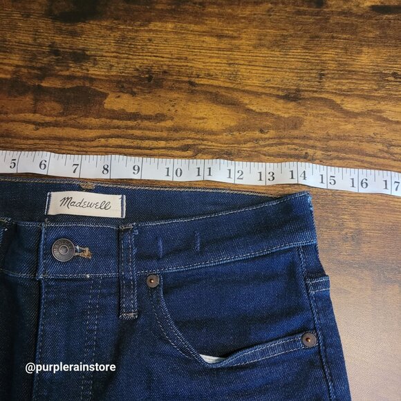 Madewell Jeans Size 28 Skinny 9" Mid Rise Tummy Control Woodland Wash MA938 - Picture 8 of 13